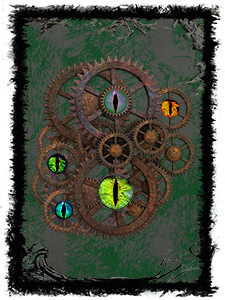 Automation Picture of gears with eyes in the middle