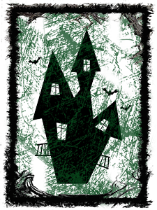 Making it Real Picture of black house with green scratches